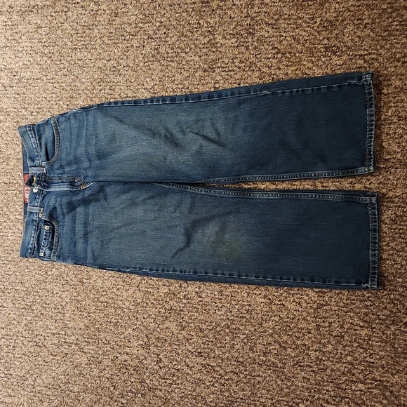 2 Pairs Men's Levi Straight Jeans Size 27x27 Color Darkwash - Picture 2 of 10